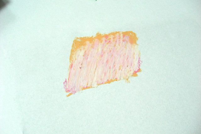 重彩油画棒技法——混色 重彩油画棒技法——混色