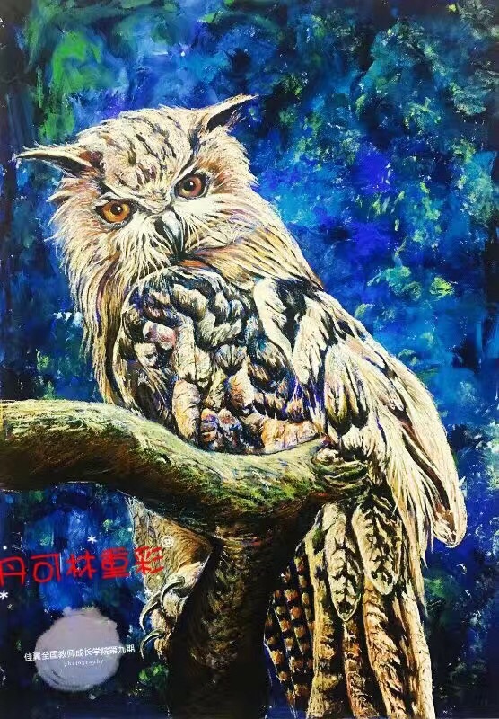 丹可林重彩油画棒作品 丹可林重彩油画棒作品
