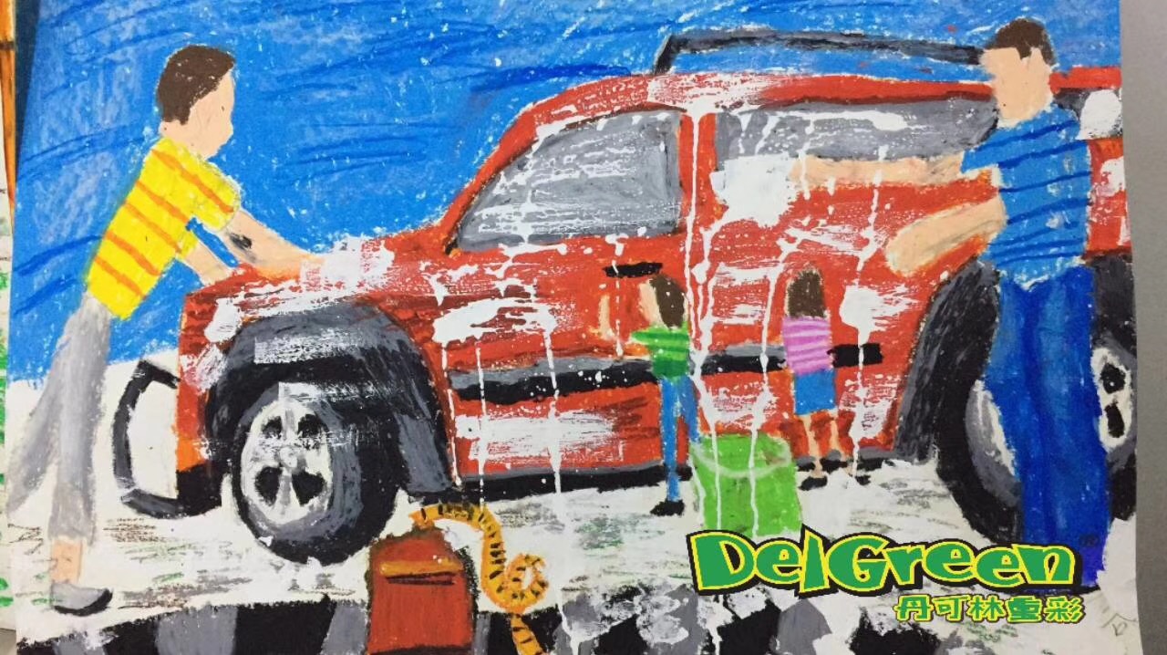 丹可林重彩油画棒作品